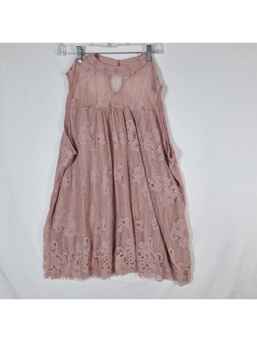 Eve & Maddie Sleeveless Pink Lace Shirt size 3X Plus Size
